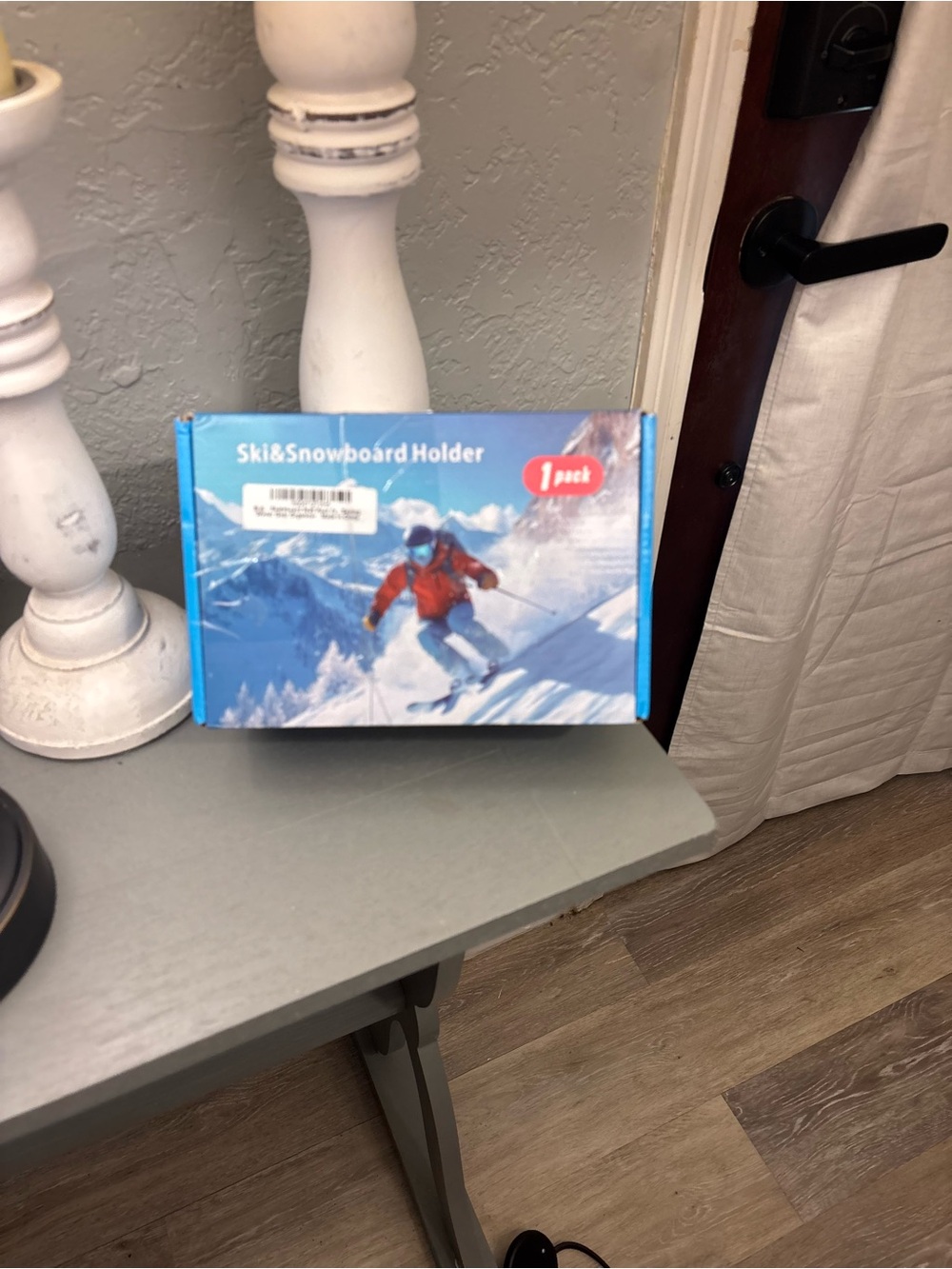 Ski & Snowboard Holder Wall Mount - Blue